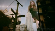 giantess collage city upskirt brunette looking_down new_york_city empire_state_building loryelle