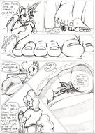 drawing furry anthro comic toes barefoot story unaware panels my_little_pony under_toes dylan