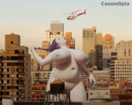 giantess collage nude city large_breasts helicopter purple_hair bbw nepple11 cassie0pia