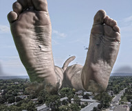 collage nude feet mega destruction giant penis barefoot lying_down shijedy