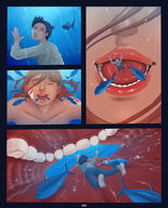drawing vore comic color swimming ayami6