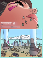 drawing giantess city mega color destruction leper overwatch d.va