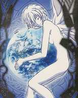 drawing giantess earth wings color large_breasts anime rei_ayanami neon_genesis_evangelion source_needed cosmic_giantess