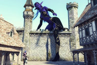 giantess world_of_warcraft night_elf digital_render madamemaeve