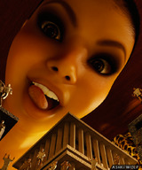 giantess city mega tongue point_of_view imminent_vore digital_render ashkiiwolf safya