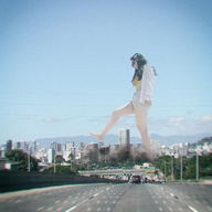giantess collage city mega destruction brunette asian street sunglasses kyojingirls