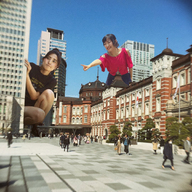 giantess collage city brunette asian giantesses kyojingirls
