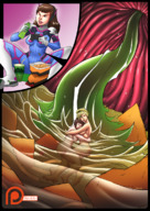 drawing vore color unaware shrunken_woman mercy stomach_acid internal_view mei spokle overwatch d.va