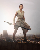 breasts giantess collage city mega brunette star_wars staff belt docop rey_(star_wars) jedha