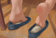drawing feet shoes in_shoe indoors under_foot painted_toes buggysplat