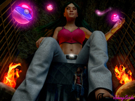 pokemon fire looking_down top running_away sabrina glowing_eyes digital_render johnnyscribe psychic