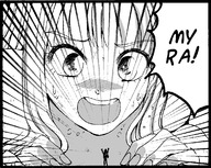 drawing giantess monochrome shrinking surprised looking_at_victim worried lordwolx gigantic_at_54 eminahimesama