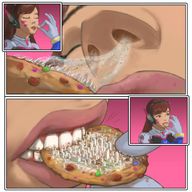 drawing vore city color smelling cookie nasal_vore buggysplat breathing overwatch d.va