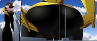 breasts drawing giantess city mega upskirt comic color butt clothed skirt buildings brunette short_hair standing looking_back zoom squeezing thick_thighs janet_van_dyne marvel_comics skintight_clothing ravenravenraven the_wasp avengers_earths_mightiest_heroes better_size_at_source clothing_snag