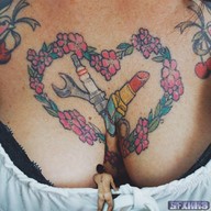 collage cleavage shrunken_man tattoo sfxhh3