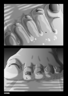 drawing feet monochrome ants barefoot anime gtstoons