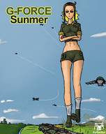 drawing giantess color destruction buildings brunette foot_crush looking_down jets bigbeerbear