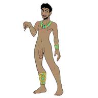drawing nude black_hair giant male penis short_hair tinies licking_lips no_background large_penis human_jewelry