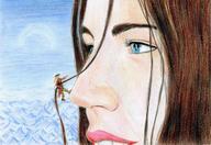 drawing climbing smiling shrunken_man on_nose hair antivsartlesspage