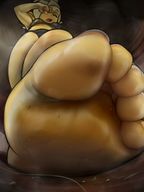drawing feet toes soles low_angle walking unaware raised_foot imminent_crush evangelyne wakfu amalia fooooly