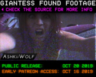 bikini giantess panties vore blonde large_breasts tongue topless animation shrunken_woman cruel athletic imminent_vore found_footage ashkiiwolf
