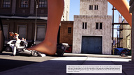 giantess buildings story police walking outdoors vehicle_crush running_away redfiredog digital_render rfd_comics kaylee