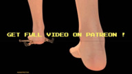barefoot soles animation walking shrunken_man stuck_to_foot no_background moreffector
