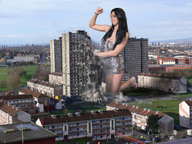 giantess collage city mega destruction domination kristina