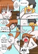 drawing nude blushing tail comic color large_breasts handheld red_eyes brunette anal_insertion shrunken_man white_skin pointed_ears vale-city