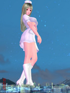 breasts giantess city skirt boots nurse uniform outfit digital_render