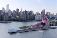 breasts drawing giantess collage city mega large_breasts long_hair water buildings bbw dark_skin outdoors tekitocreations