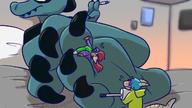 drawing feet furry anthro color clothed toes barefoot soles lying_down smoking shrunken_woman trapped reptile between_toes bird foot_slave pedicure scalie bea crocodile raccoonvandal night_in_the_woods beatrice_santello shark_boy