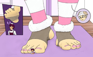 drawing feet giant male toes foot_crush shrunken_man pinned room under_foot toenails femboy feetstomp