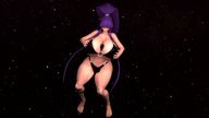 bikini giantess earth giga space long_hair planet barefoot cleavage anime purple_hair huge_breasts eiken kirika digital_render cosmic_giantess between_breasts ilikebigmikus