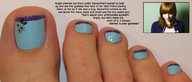 collage micro long_hair toes barefoot brunette smiling story shrunken_woman looking_down