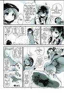 drawing manga upskirt comic monochrome clothed barefoot skirt wet anime touhou low_angle socks dress foot_crush unaware shrunken_woman under_foot marisa_kirisame reimu_hakurei shinmyoumaru_sukuna ebizome reimu_no_katsuyakukin_de_marisa_ga_abunai