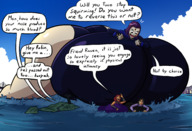 breasts drawing giantess giga city mega alien comic black_hair color long_hair butt bridge ocean buildings purple_hair huge_breasts breast_crush breast_expansion multiple_sizes raven teen_titans red_hair starfire lying_down boots giantesses costume leotard dialogue thick_thighs looking_at_tiny dc_comics orange_skin grey_skin titan_tower bare_midriff blackfire caiman2
