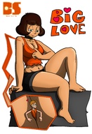 drawing large_breasts brunette short_hair advertisement dark_skin thick_thighs no_background cutaway bare_midriff between_breasts entrecoxas