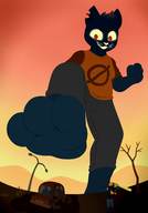 giantess cat clothed barefoot fox foot_crush pants vehicles night_in_the_woods chocolategoose mae_borowski greggory_lee