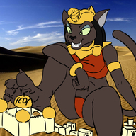 drawing collage feet furry cat anthro color toes barefoot buildings soles desert egyptian smiling unknown_artist sitting foot_crush looming aladdin imminent_crush mirage skimpy_clothing charp_teeth