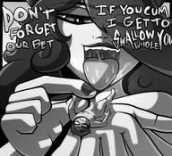 drawing masturbation monochrome tongue mouth saliva shrunken_man teasing cat_girl june mspaintgts