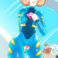 drawing pussy color pubic_hair short_hair shrunken_woman falling standing thighs zipper no_background biting_lip pearl steven_universe peridot skintight_clothing lewdssonk