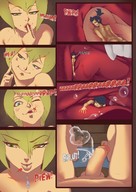 drawing nude blonde comic black_hair color tongue penis licking saliva anime sitting shrunken_woman cruel falling inside_mouth mouth_play point_of_view sound_effects femboy kononiko shortest_knight_of_the_year