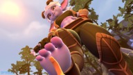 white_hair crush cum penis domination mini_giantess trample point_of_view purple_skin footjob league_of_legends yordle tristana pointed_ears digital_render bare_midriff sfmboi