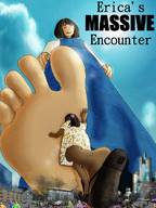 drawing giantess giga city mega color destruction barefoot multiple_sizes foot_crush looking_down giantesses gtsenvironmentalist