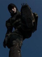 black_hair clothed military low_angle short_hair foot_crush looking_down sunglasses shoe_crush point_of_view looking_at_viewer raised_foot bangs imminent_crush digital_render pale_skin solidsunny