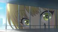 drawing giantess mega blonde color green_eyes idolmaster looking_in kuro_oolong 黒烏龍 miyamoto_frederica