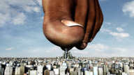 giantess feet city destruction toes barefoot buildings foot_crush looming dark_skin toe_crush outdoors raised_foot imminent_crush digital_render bigiolax
