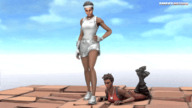 crush clothed skirt brunette low_angle lying_down short_hair bondage foot_crush animation shrunken_woman cruel giantesses dark_skin shoe_crush outdoors under_shoe point_of_view hand_on_hips looking_at_tiny digital_render bare_legs smexy-nation fortnite