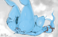 breasts drawing giantess insertion nude pussy giga alien color large_breasts planet lying_down blue_skin star_wars tentacles butthole no_background twilek lekku